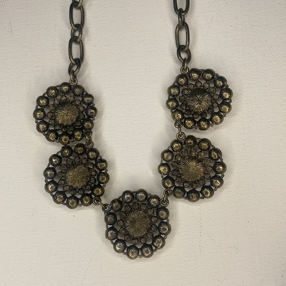 Circle Statement Necklace - Picture 5 of 6